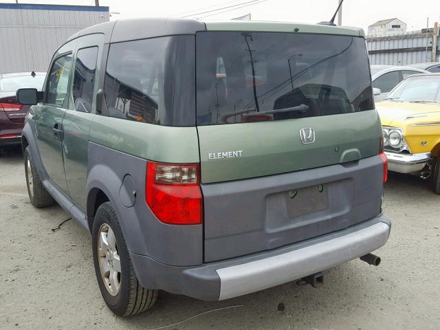 5J6YH18655L014597 - 2005 HONDA ELEMENT EX GREEN photo 3