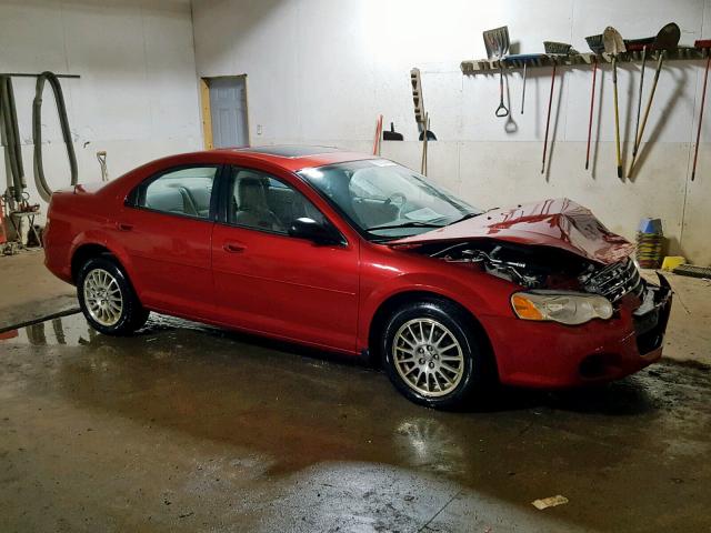 1C3EL56R65N692800 - 2005 CHRYSLER SEBRING TO RED photo 1