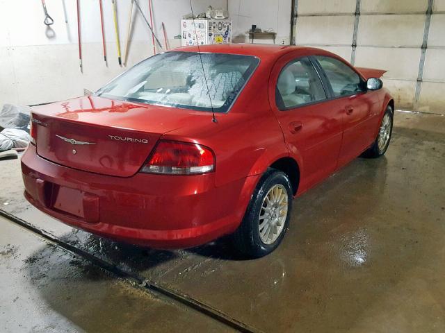 1C3EL56R65N692800 - 2005 CHRYSLER SEBRING TO RED photo 4