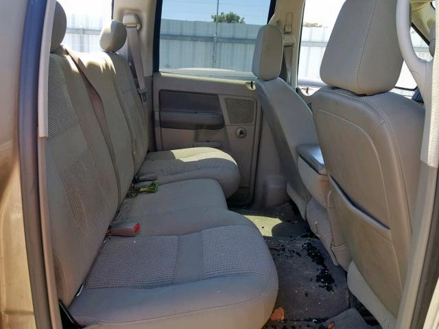 1D7KS28C27J569391 - 2007 DODGE RAM 2500 S ოქროსფერი ფოტო 6