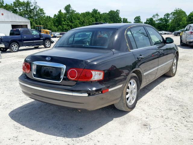 KNALD124055057121 - 2005 KIA AMANTI BLACK photo 4