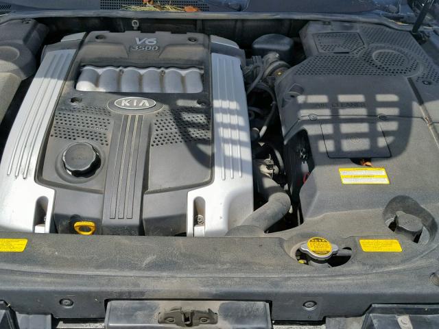 KNALD124055057121 - 2005 KIA AMANTI BLACK photo 7