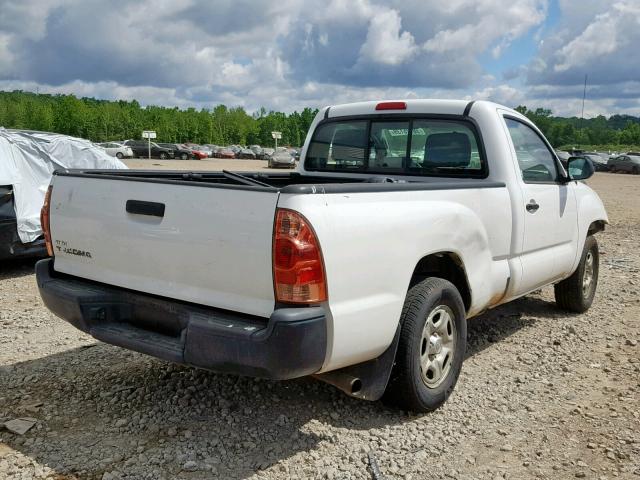 5TFNX4CN8CX013154 - 2012 TOYOTA TACOMA WHITE photo 4