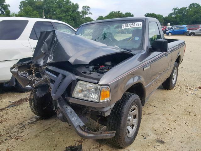 1FTYR10D67PA77118 - 2007 FORD RANGER GRAY photo 2