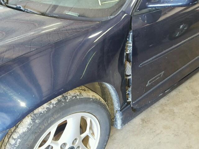 1G2WR12101F121402 - 2001 PONTIAC GRAND PRIX BLUE photo 9