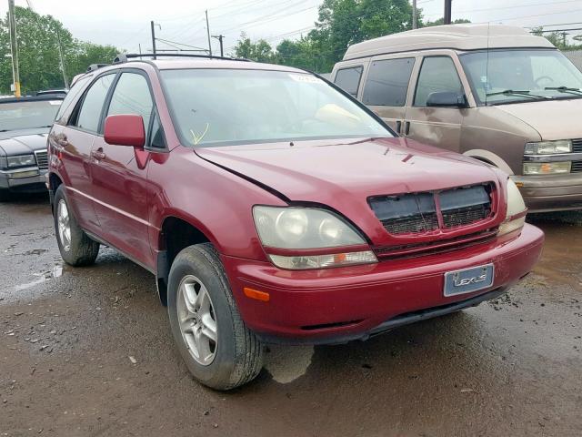 JT6HF10UXY0104475 - 2000 LEXUS RX 300 MAROON photo 1