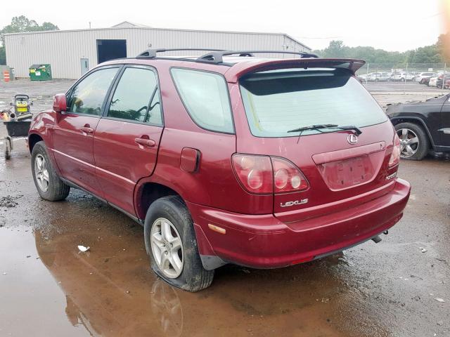 JT6HF10UXY0104475 - 2000 LEXUS RX 300 MAROON photo 3