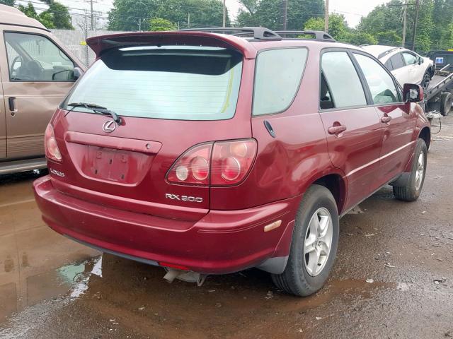 JT6HF10UXY0104475 - 2000 LEXUS RX 300 MAROON photo 4