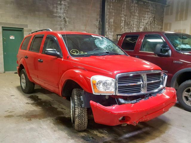 1D4HB48N24F204082 - 2004 DODGE DURANGO SL RED photo 1