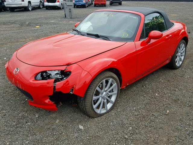 JM1NC25FX80153163 - 2008 MAZDA MX-5 MIATA RED photo 2