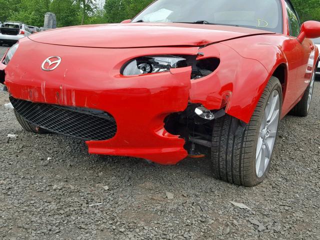 JM1NC25FX80153163 - 2008 MAZDA MX-5 MIATA RED photo 9