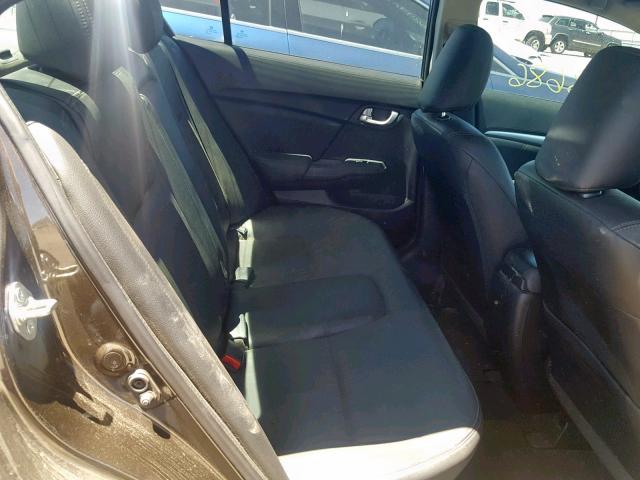 2HGFB2F97EH527284 - 2014 HONDA CIVIC EXL BROWN photo 6