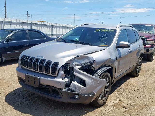 1C4PJMCB1FW551141 - 2015 JEEP CHEROKEE L SILVER photo 2