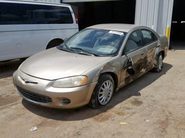 1C3EL46X13N560694 - 2003 CHRYSLER SEBRING LX GOLD photo 2