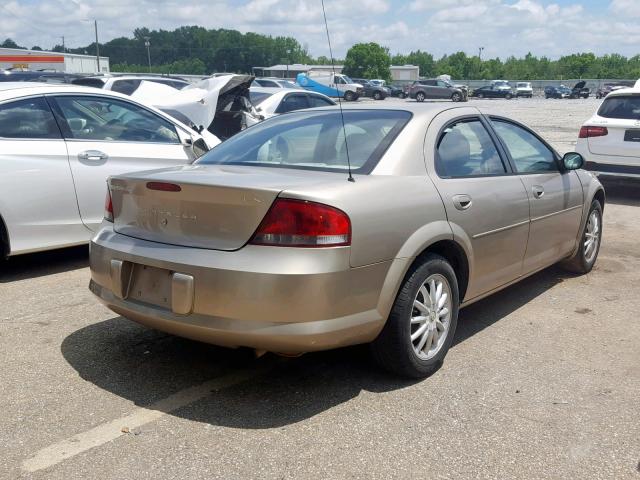 1C3EL46X13N560694 - 2003 CHRYSLER SEBRING LX GOLD photo 4