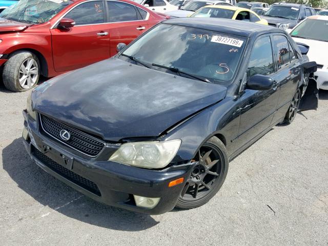 JTHBD192620046196 - 2002 LEXUS IS 300 BLACK photo 2