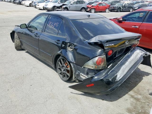 JTHBD192620046196 - 2002 LEXUS IS 300 BLACK photo 3