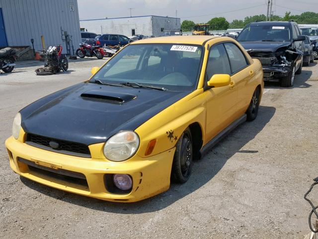 JF1GD29643G506180 - 2003 SUBARU IMPREZA WR YELLOW photo 2