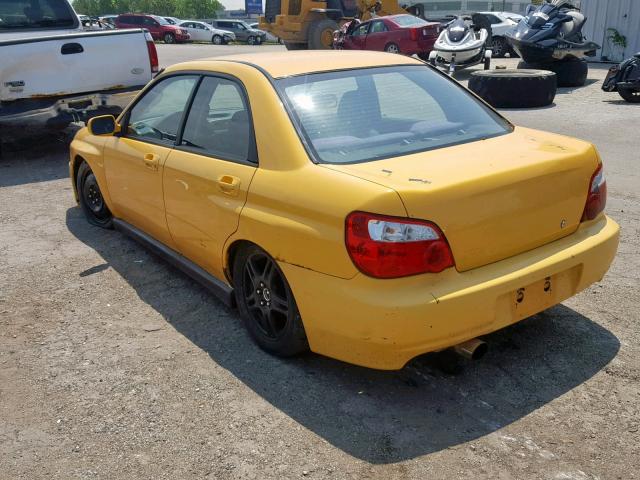 JF1GD29643G506180 - 2003 SUBARU IMPREZA WR YELLOW photo 3