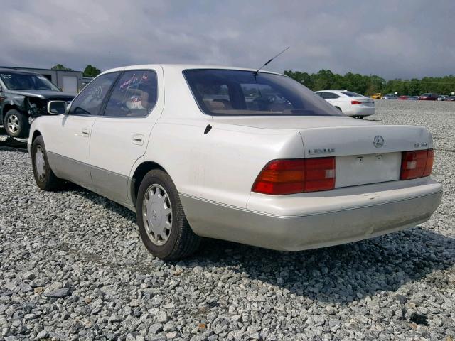 JT8BH28F1V0081926 - 1997 LEXUS LS 400 WHITE photo 3