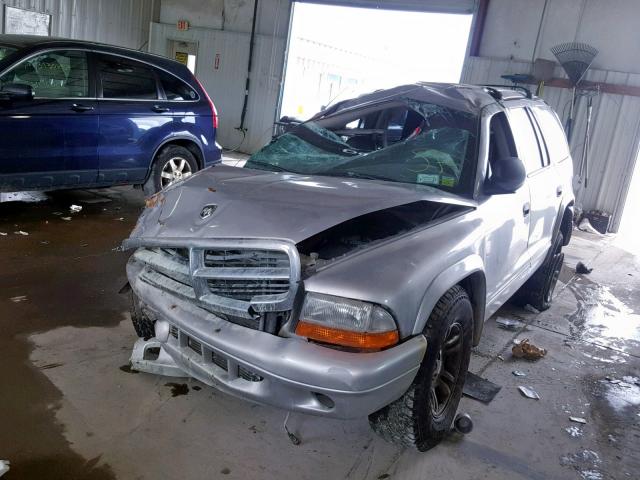 1D4HS48N83F539166 - 2003 DODGE DURANGO SL SILVER photo 2