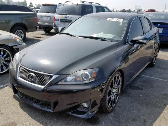 JTHBE262675015449 - 2007 LEXUS IS 350 BLACK photo 2