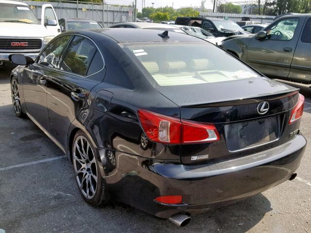 JTHBE262675015449 - 2007 LEXUS IS 350 BLACK photo 3