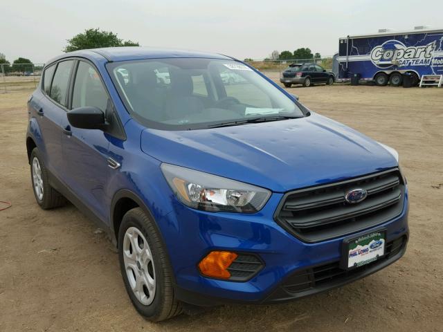 1FMCU0F70JUB43512 - 2018 FORD ESCAPE S BLUE photo 1