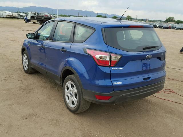 1FMCU0F70JUB43512 - 2018 FORD ESCAPE S BLUE photo 3