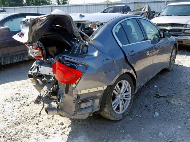 JN1CV6AR5CM679679 - 2012 INFINITI G37 GRAY photo 4