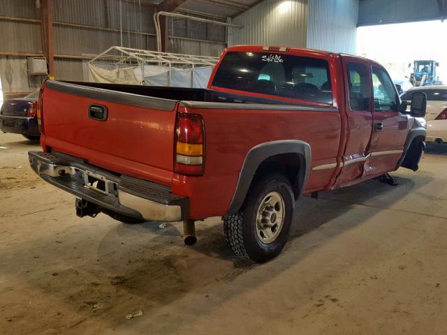 1GTHC29U32E100210 - 2002 GMC SIERRA C25 RED photo 4