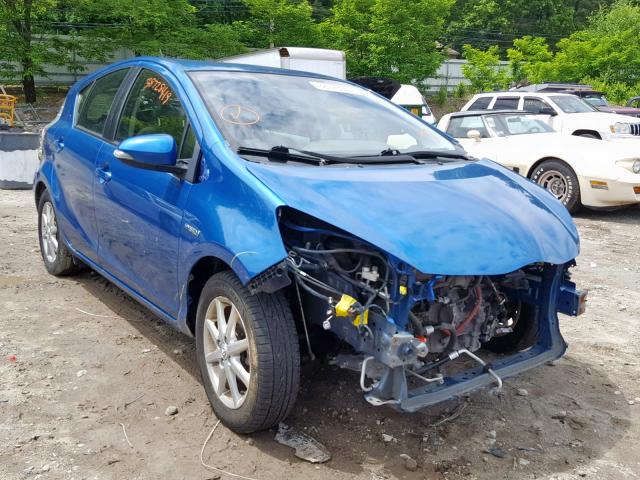 JTDKDTB39D1540291 - 2013 TOYOTA PRIUS C BLUE photo 1