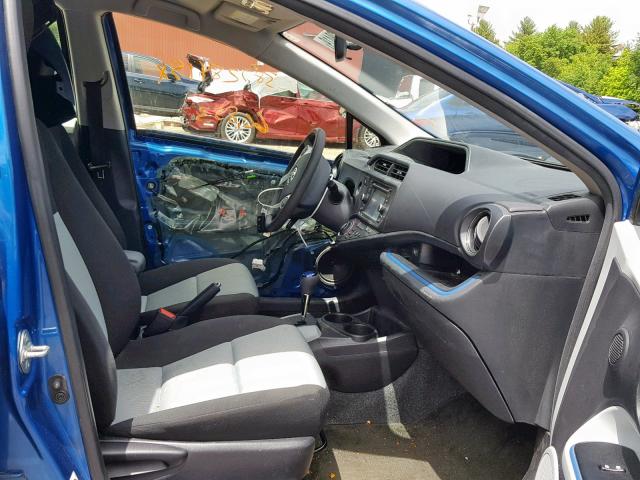 JTDKDTB39D1540291 - 2013 TOYOTA PRIUS C BLUE photo 5