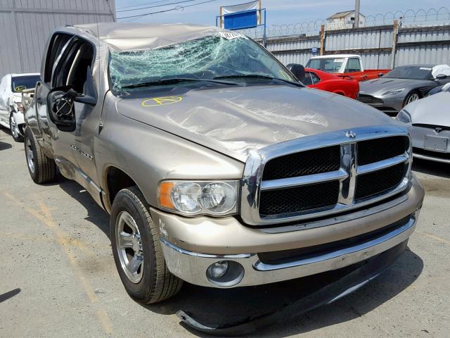 1D7HA18N65S172265 - 2005 DODGE RAM 1500 S GOLD photo 1