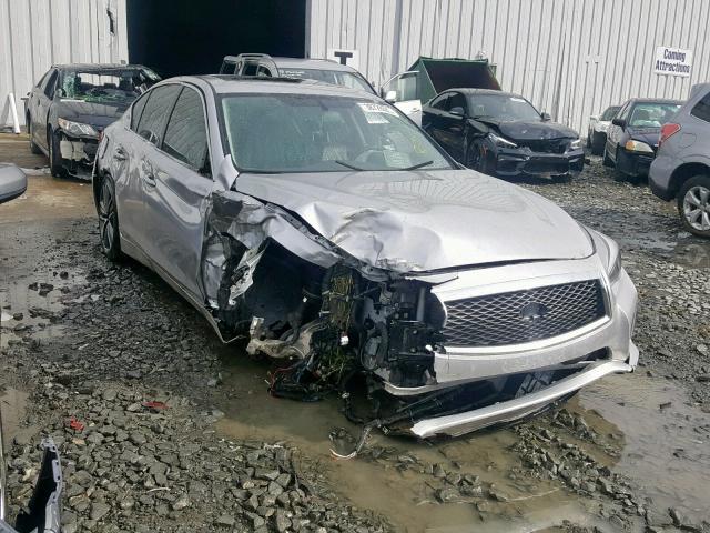 JN1AV7AR2EM702450 - 2014 INFINITI Q50 HYBRID SILVER photo 1