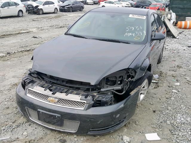 2G1WA5E34E1175931 - 2014 CHEVROLET IMPALA LIM BLACK photo 2