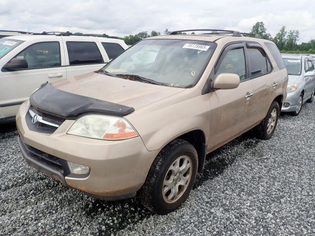 2HNYD18621H533321 - 2001 ACURA MDX TOURIN GOLD photo 2