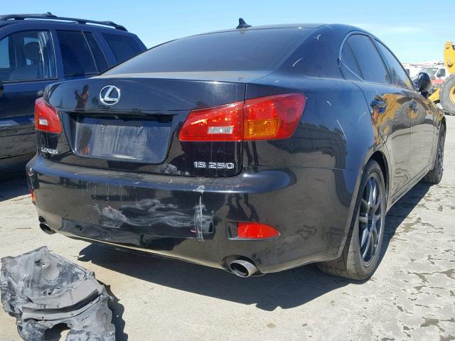 JTHBK262172036557 - 2007 LEXUS IS 250 BLACK photo 4