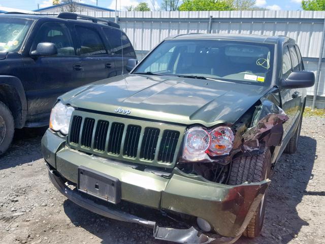 1J8GR48K48C220102 - 2008 JEEP GRAND CHER GREEN photo 2