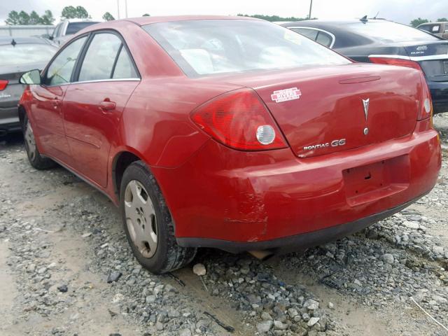 1G2ZF55B264180567 - 2006 PONTIAC G6 SE RED photo 3