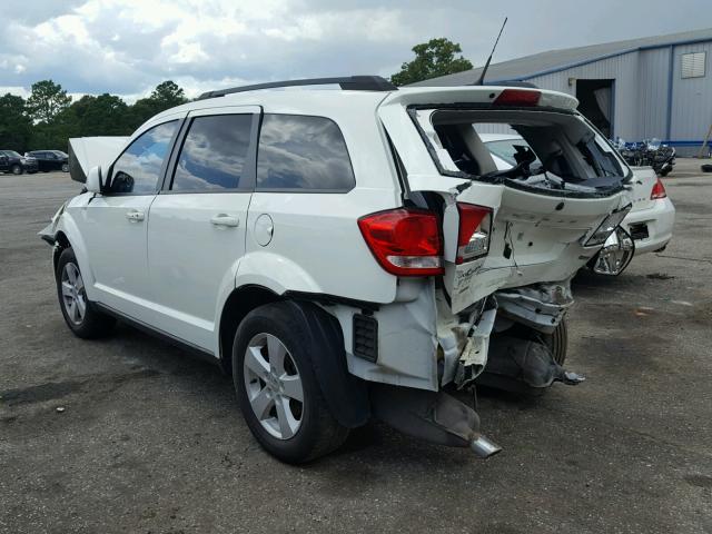 3D4PG1FG7BT520516 - 2011 DODGE JOURNEY MA WHITE photo 3