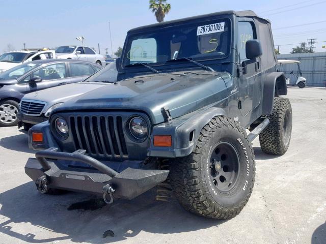 1J4FA49SX3P303179 - 2003 JEEP WRANGLER / GREEN photo 2