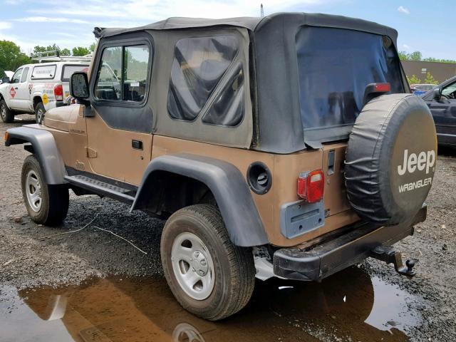 1J4FY29P5XP421531 - 1999 JEEP WRANGLER / BROWN photo 3