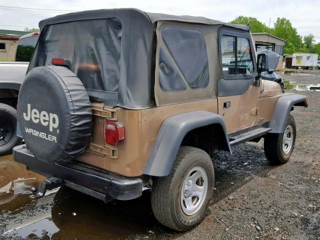 1J4FY29P5XP421531 - 1999 JEEP WRANGLER / BROWN photo 4