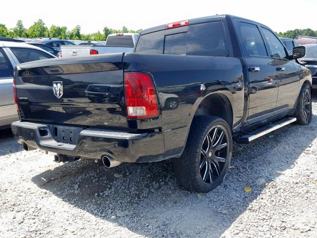 1C6RD6PT2CS334397 - 2012 DODGE RAM 1500 L BLACK photo 4