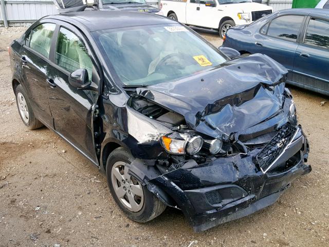 1G1JA5SH6F4198191 - 2015 CHEVROLET SONIC LS BLACK photo 1