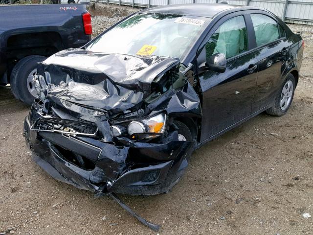 1G1JA5SH6F4198191 - 2015 CHEVROLET SONIC LS BLACK photo 2