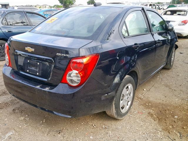 1G1JA5SH6F4198191 - 2015 CHEVROLET SONIC LS BLACK photo 4