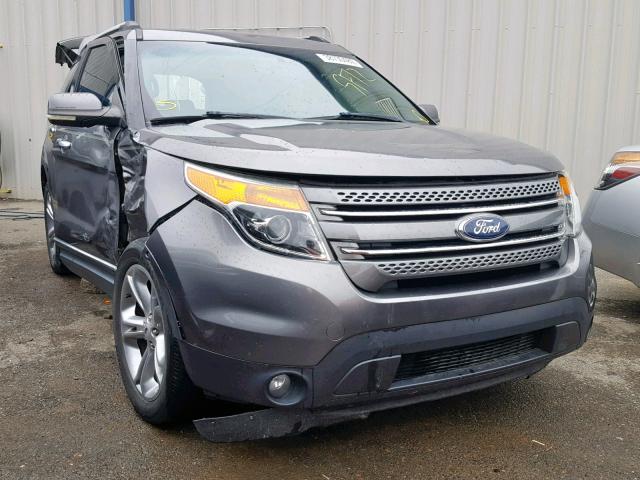 1FMHK7F82CGA48674 - 2012 FORD EXPLORER L GRAY photo 1