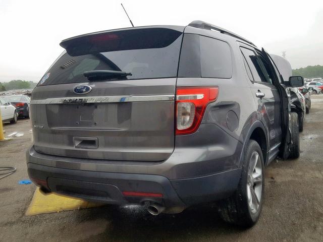 1FMHK7F82CGA48674 - 2012 FORD EXPLORER L GRAY photo 4